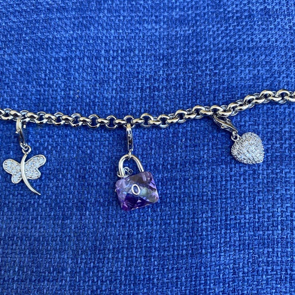 Bracelet with 5 adjustable charms - Picture 3 of 6